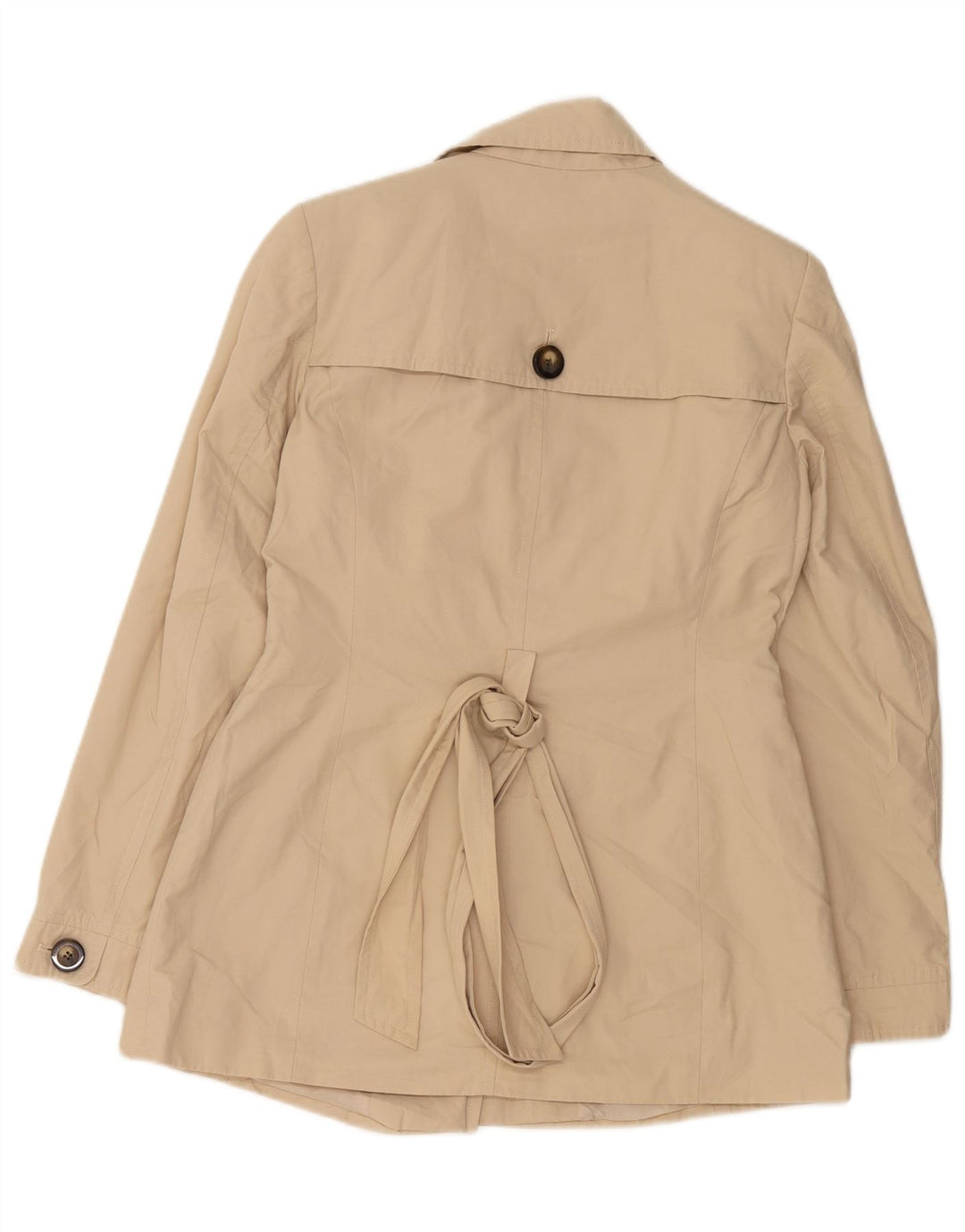 Trench Coat feminino John Lewis Reino Unido 10 pequeno algodão bege