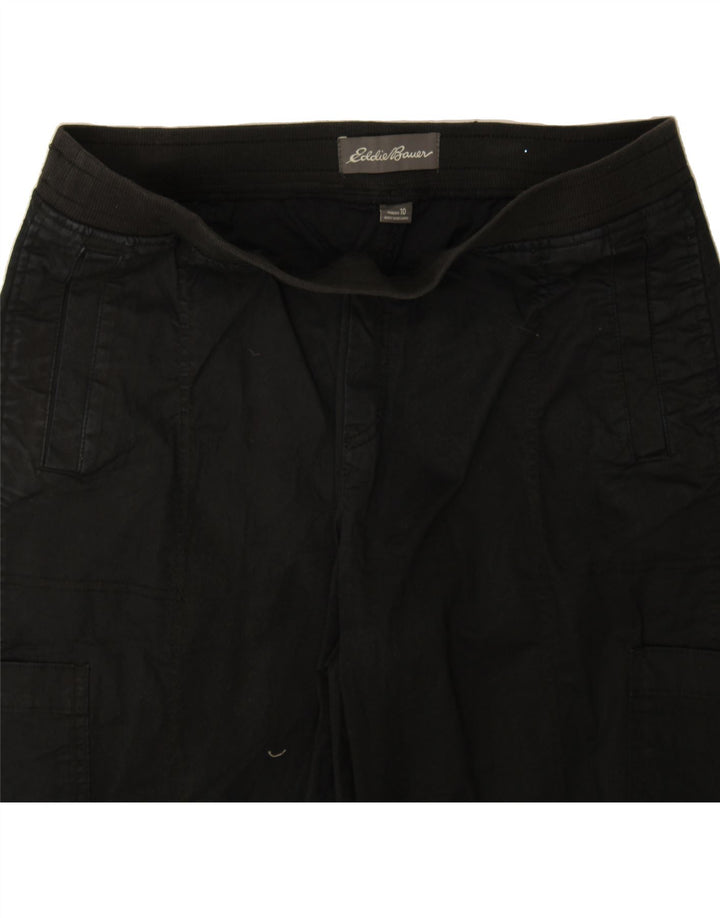 EDDIE BAUER Womens Joggers Cargo Trousers US 10 Large W32 L27 Black Cotton Vintage Eddie Bauer and Second-Hand Eddie Bauer from Messina Hembry 