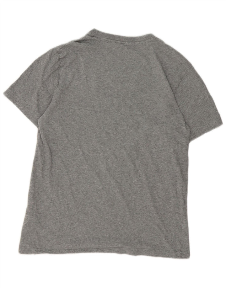 Camiseta masculina Nike Top cinza médio manchado de algodão