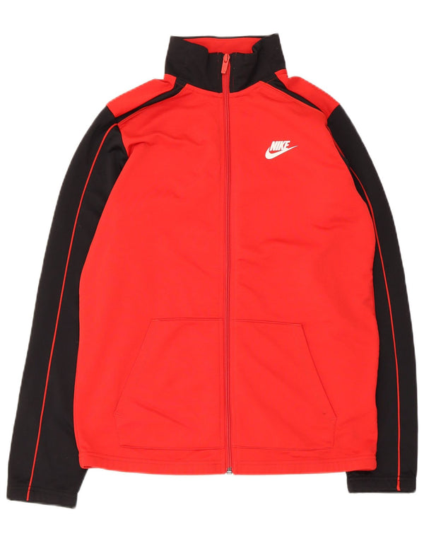 Jaqueta Nike Boys Tracksuit Top 13-14 Anos XL Vermelho Colorblock Poliéster