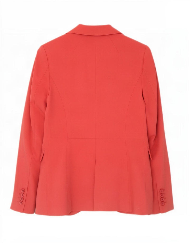 Jaqueta blazer feminina Marks & Spencer com 1 botão Reino Unido 8 poliéster rosa pequeno