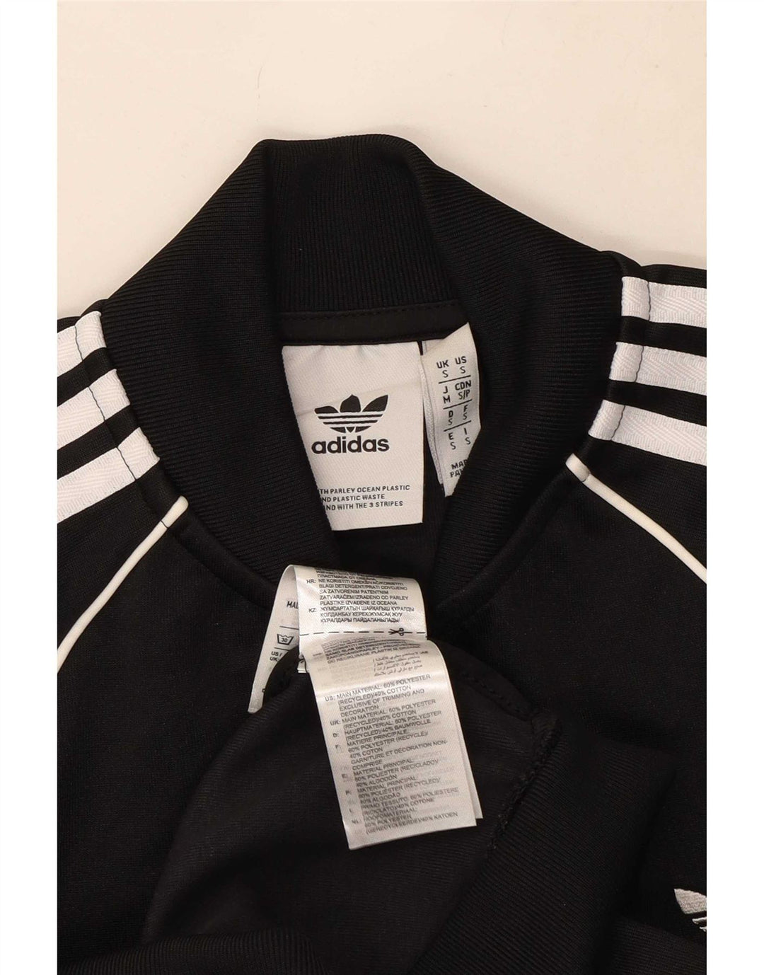 Jaqueta Adidas Mens Treino Top Pequeno Algodão Preto