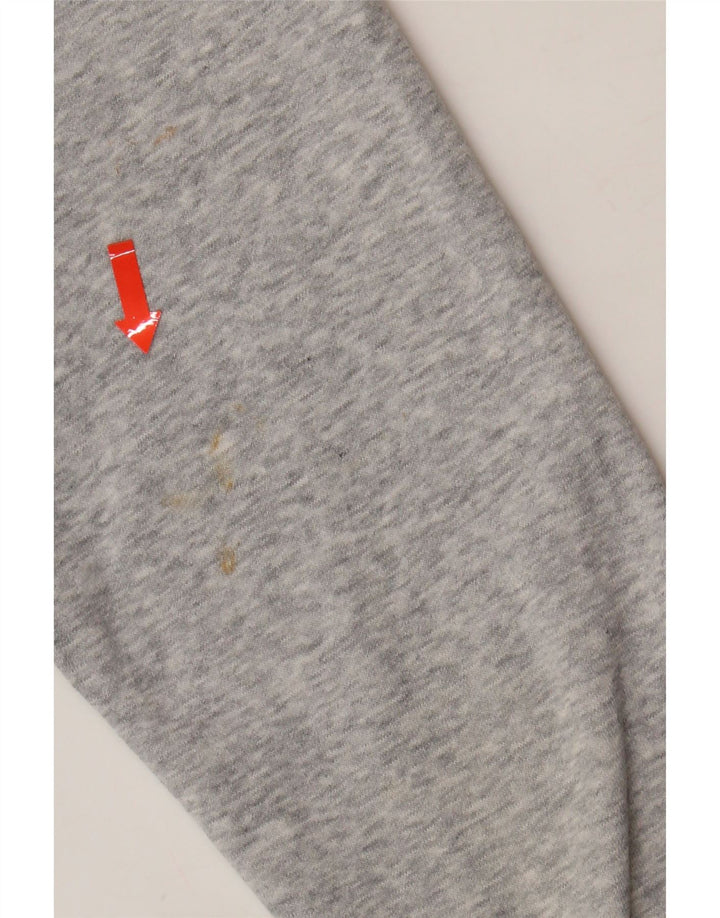 PUMA Womens Graphic Hoodie Jumper UK 12 Medium Grey Cotton Vintage Puma and Second-Hand Puma from Messina Hembry 