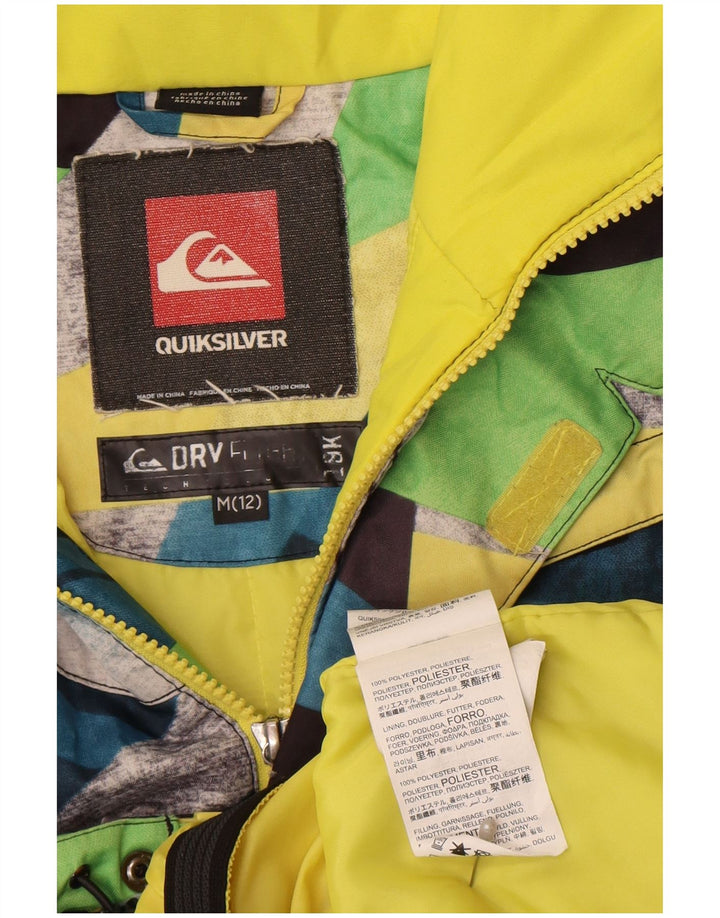 Jaqueta corta-vento Quiksilver Boys 11-12 anos multicolorido geométrico