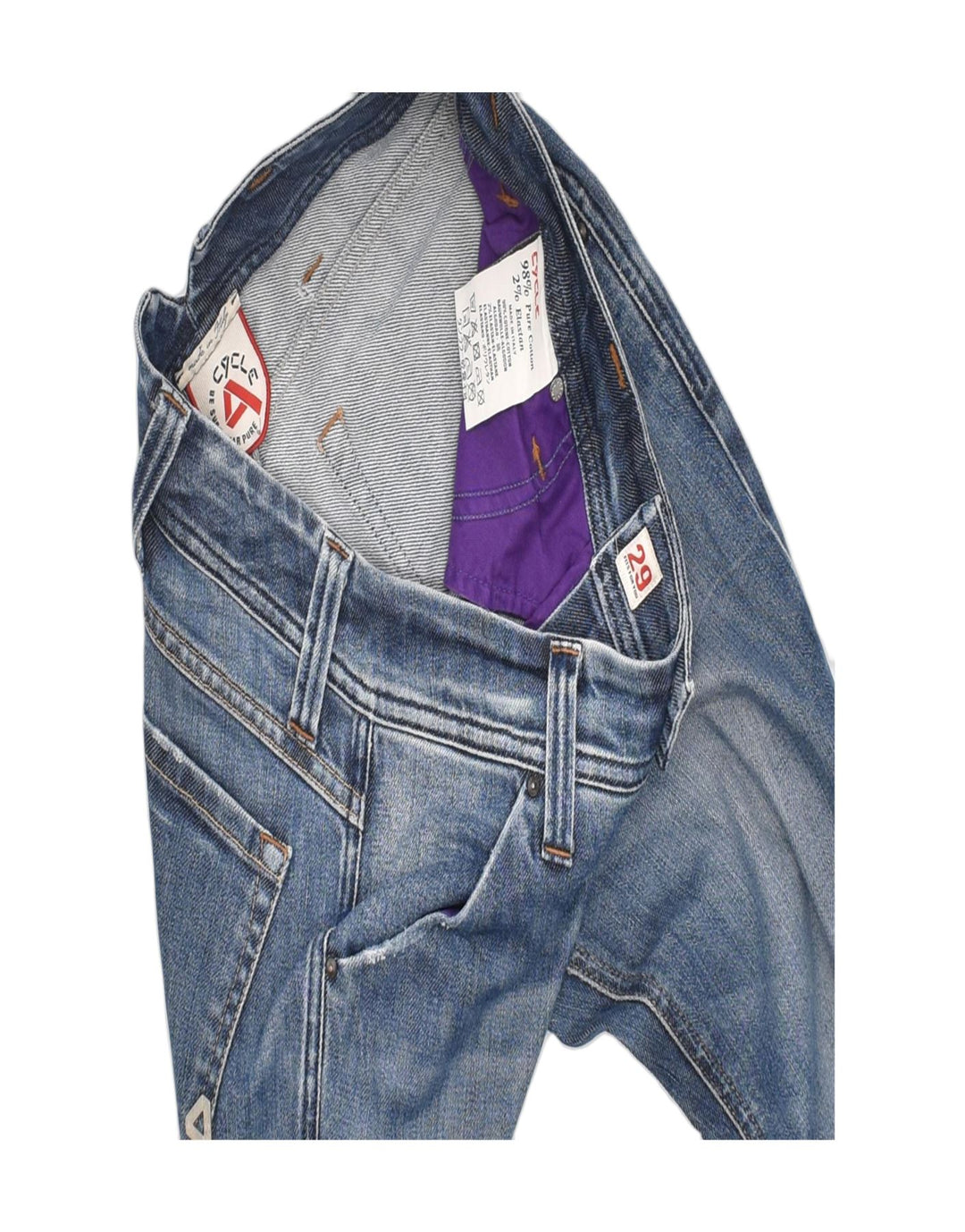 CYCLE Womens Skinny Jeans W32 L30 Blue Cotton | Vintage | Thrift | Second-Hand | Used Clothing | Messina Hembry 