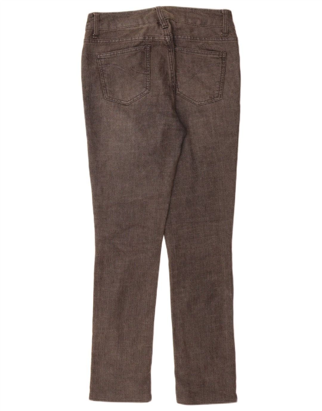 Dkny Jeans feminino slim US 4 pequeno W28 L30 algodão cinza