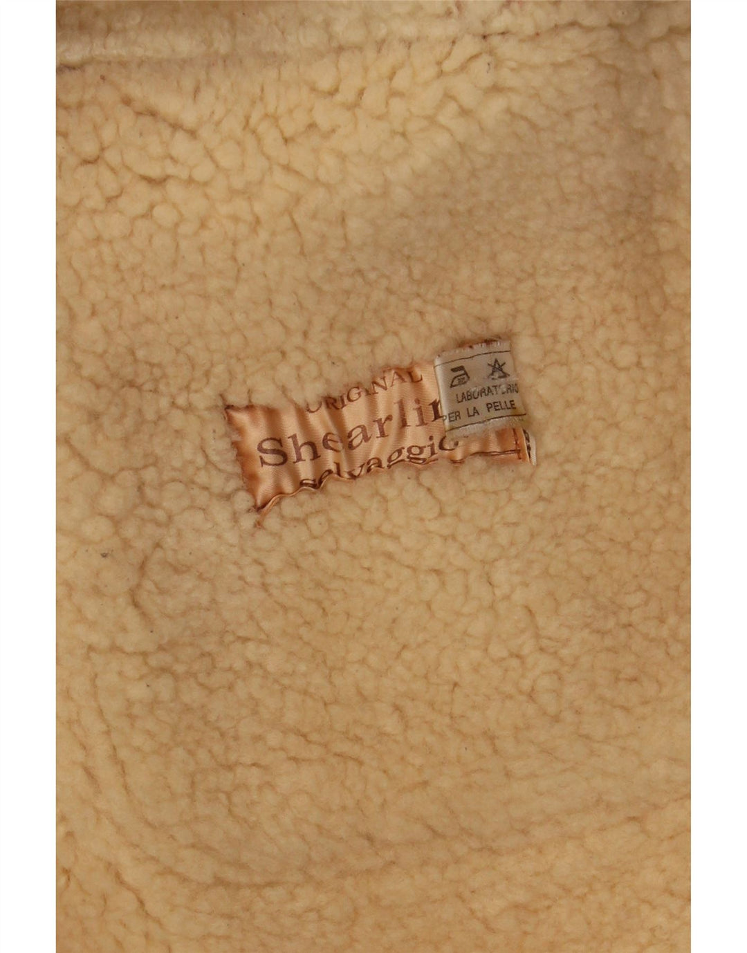 Jaqueta vintage feminina oversized shearling Reino Unido 18 XL marrom shearling