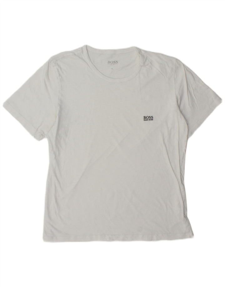 Camiseta masculina Hugo Boss Top XL algodão branco