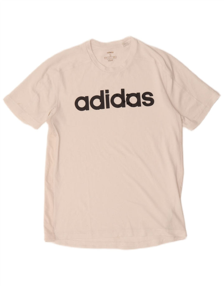Camiseta Adidas Masculina Climacool Graphic Top Pequeno Poliéster Branco