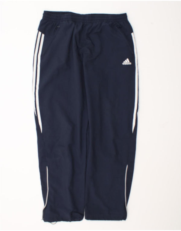 Calça de treino Adidas Mens Clima 365 Reino Unido 44/46 Grande Azul Marinho Poliéster