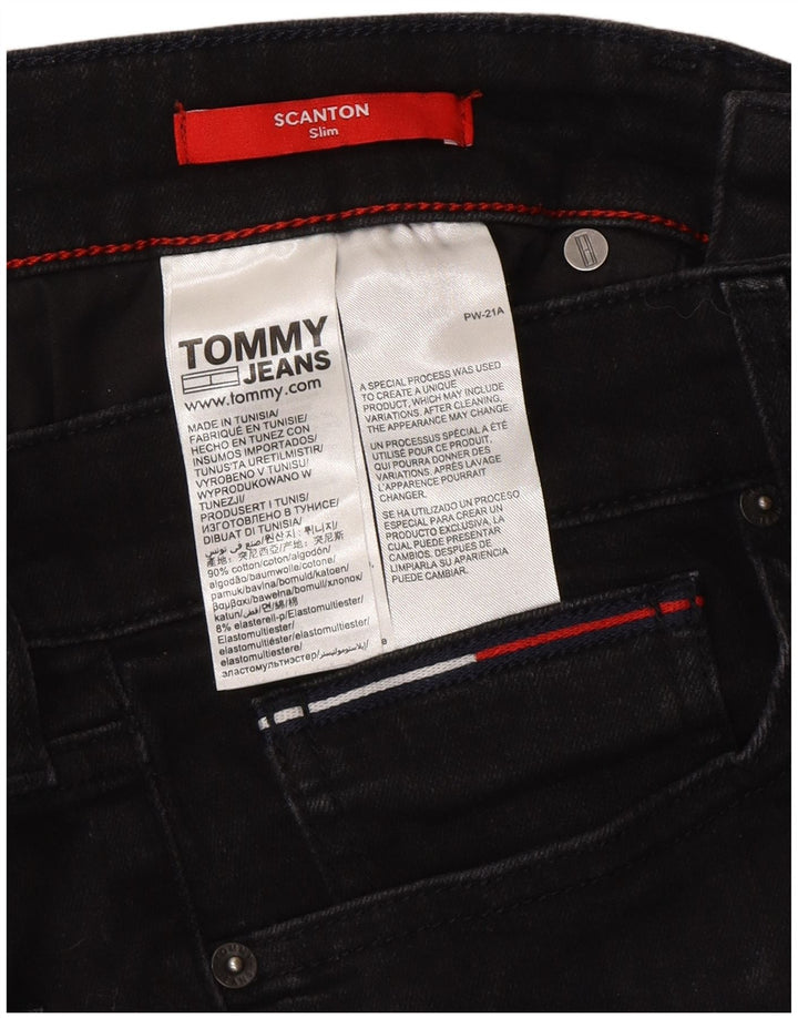 Tommy Hilfiger Masculino Scanton Slim Jeans W32 L32 Cinza Algodão