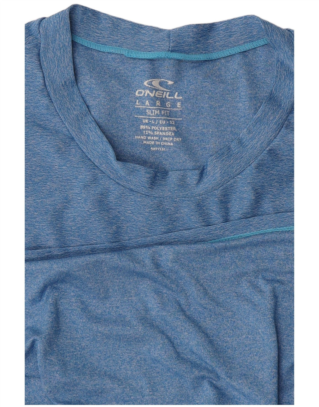 Camiseta masculina O'Neill Slim Fit grande poliéster manchado azul
