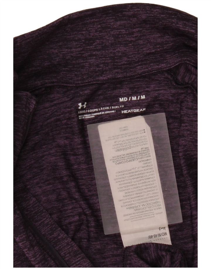 Under Armour Womens Heat Gear Pulôver Treino Top Reino Unido 12 Médio Roxo