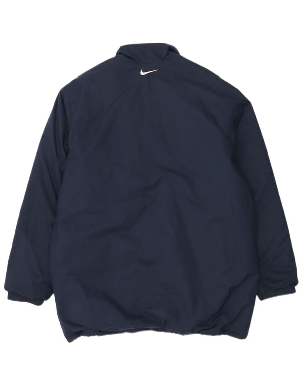 Jaqueta corta-vento masculina Nike UK 45/47 XL azul marinho poliéster