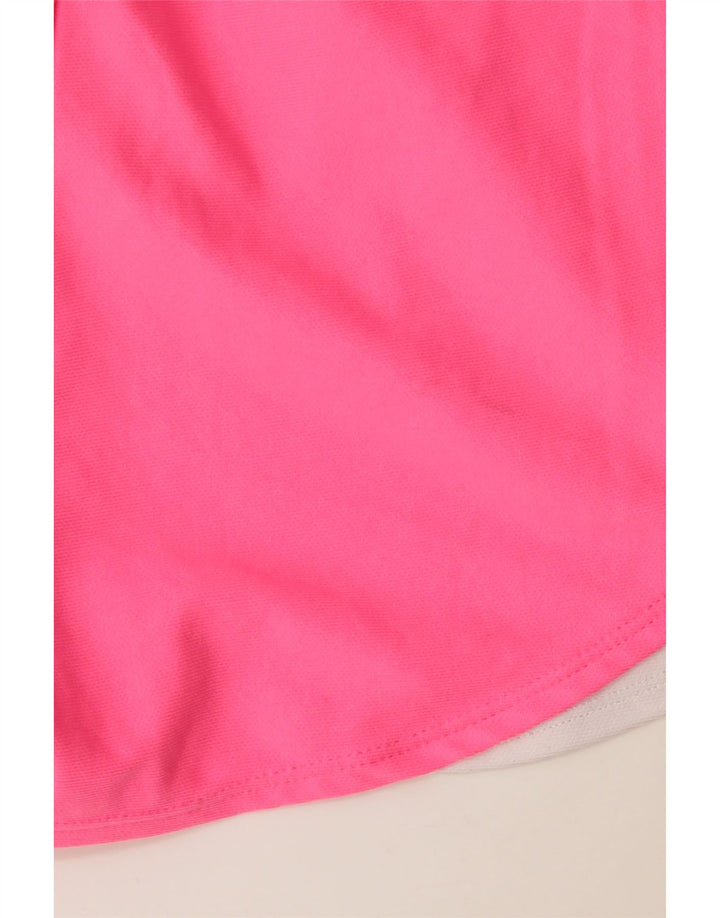 Shorts esportivos gráficos femininos UNDER ARMOUR UK 10 pequeno bloco colorido rosa