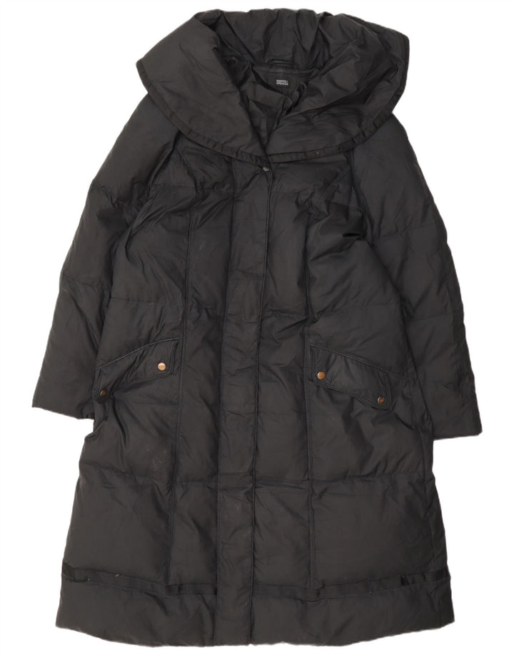 Casaco acolchoado feminino Marks & Spencer UK 22 3XL poliéster preto