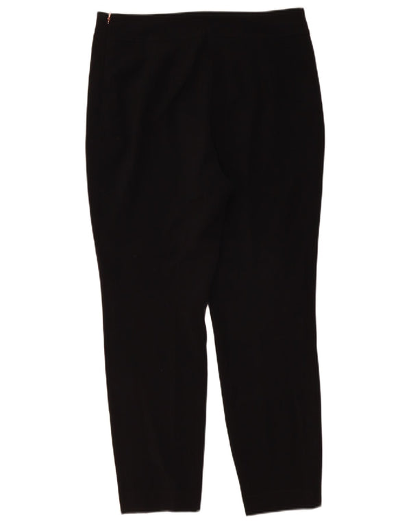 Calça feminina Ted Baker com corte cônico tamanho 2 pequeno W30 L26 preta