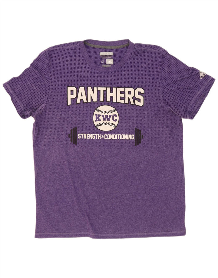 Camiseta Adidas Masculina Panthers Graphic Top XL Roxo Poliéster