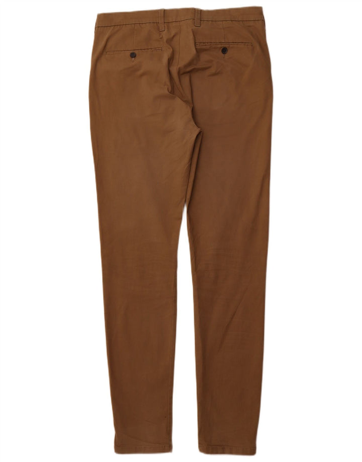 Calça jeans skinny masculina MARKS & SPENCER W32 L33 algodão marrom