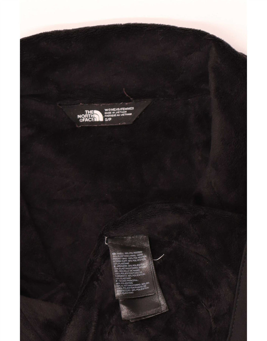 Jaqueta corta-vento Sherpa feminina The North Face Reino Unido 10 pequeno poliéster preto