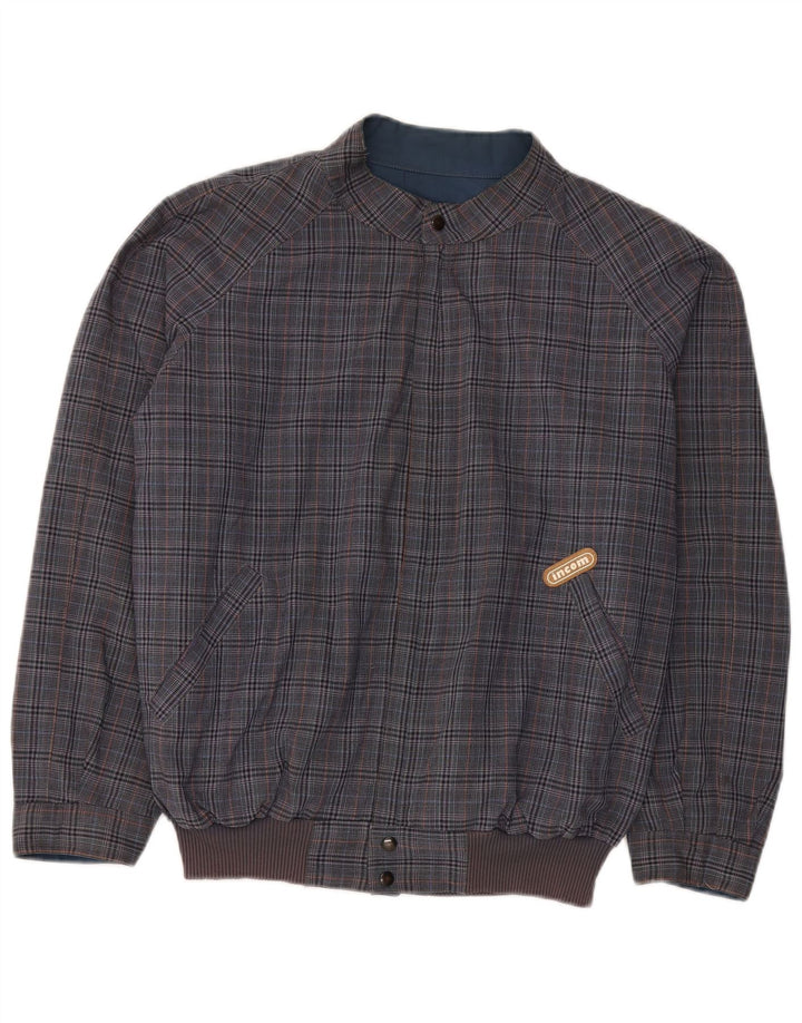 Jaqueta reversível masculina Incom UK 40 grande azul