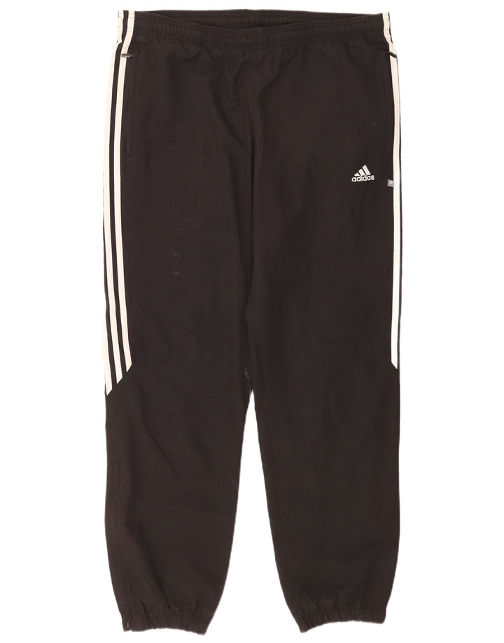 Adidas Mens Treino Calças Joggers Médio Preto Poliéster Esportes
