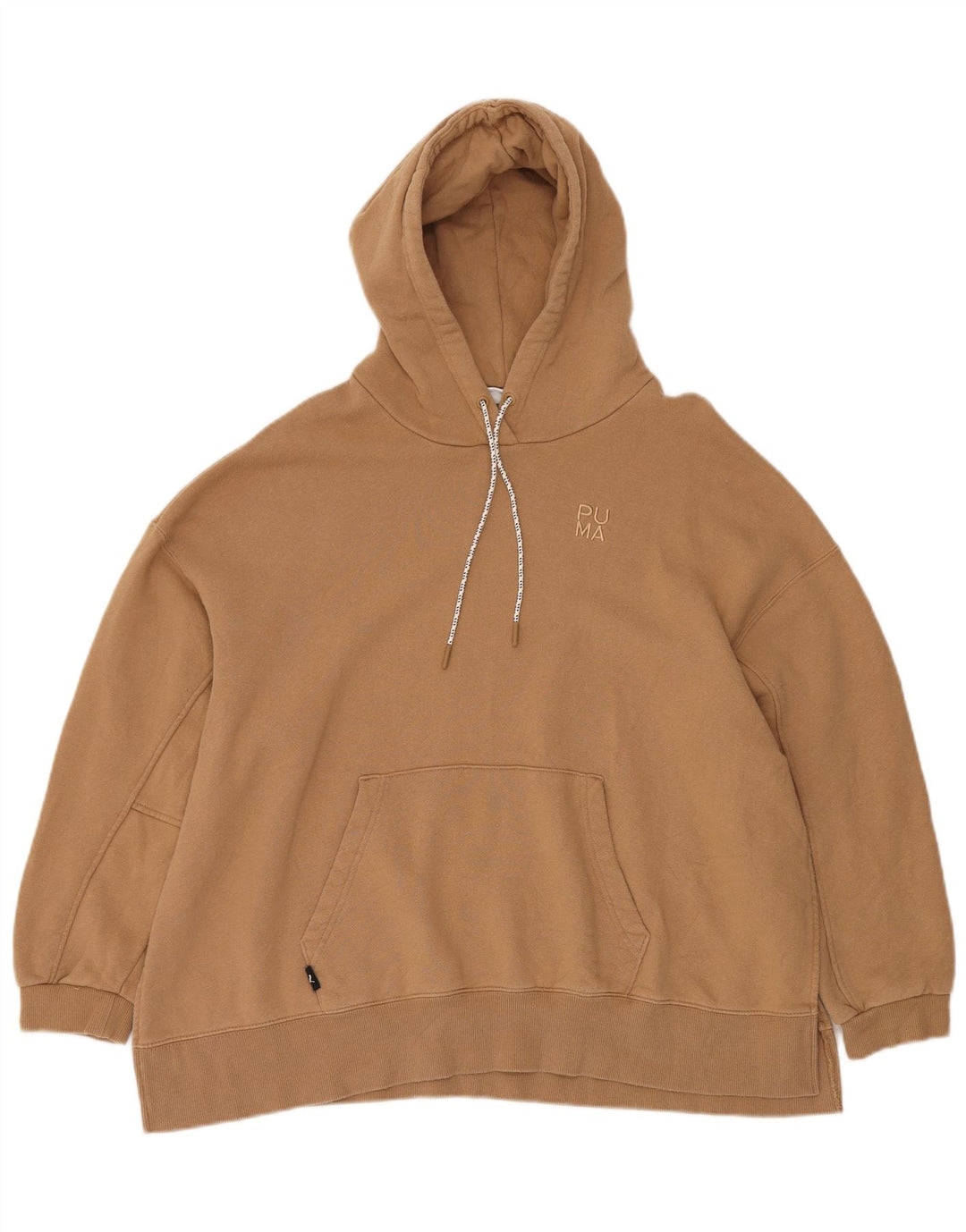 Jumper com capuz feminino grande PUMA UK 10 pequeno marrom