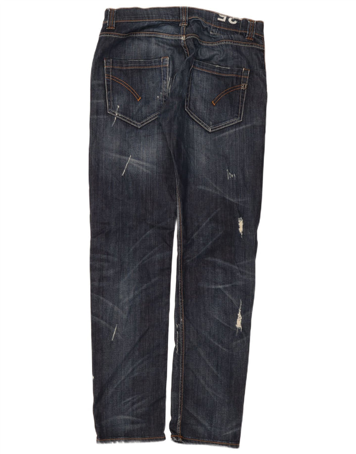 Jeans retos masculinos Dondup desgastados W34 L33 azul