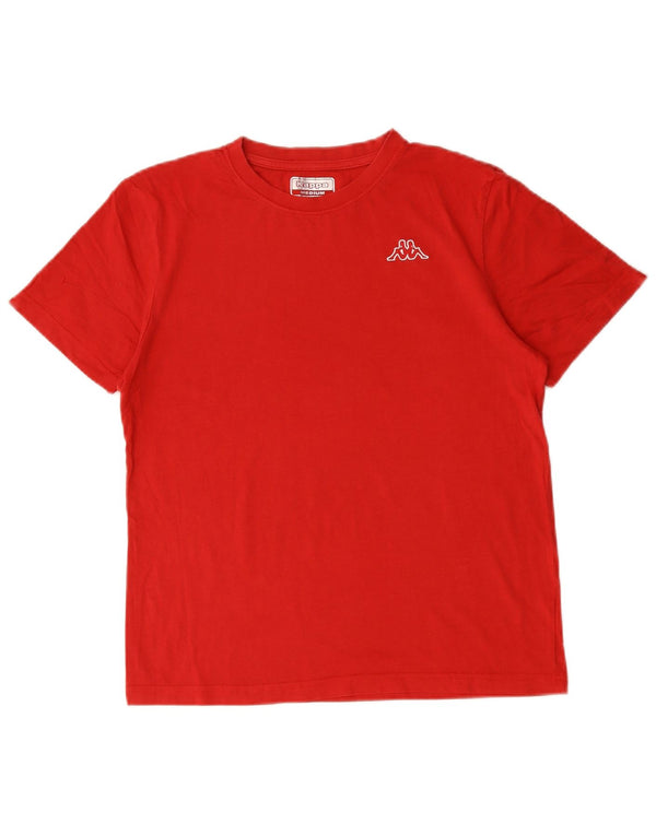 Camiseta feminina KAPPA UK 14 algodão vermelho médio