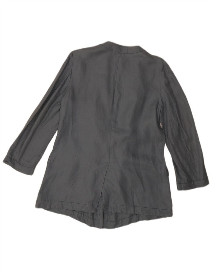 Blazer feminino Emporio Armani IT 42 linho azul médio