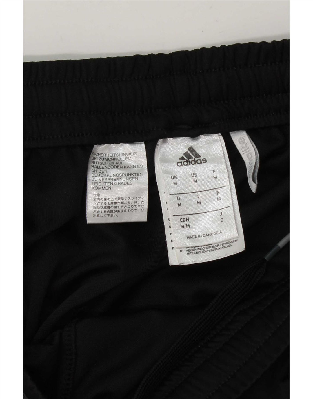 Shorts esportivos masculinos Adidas médio preto poliéster