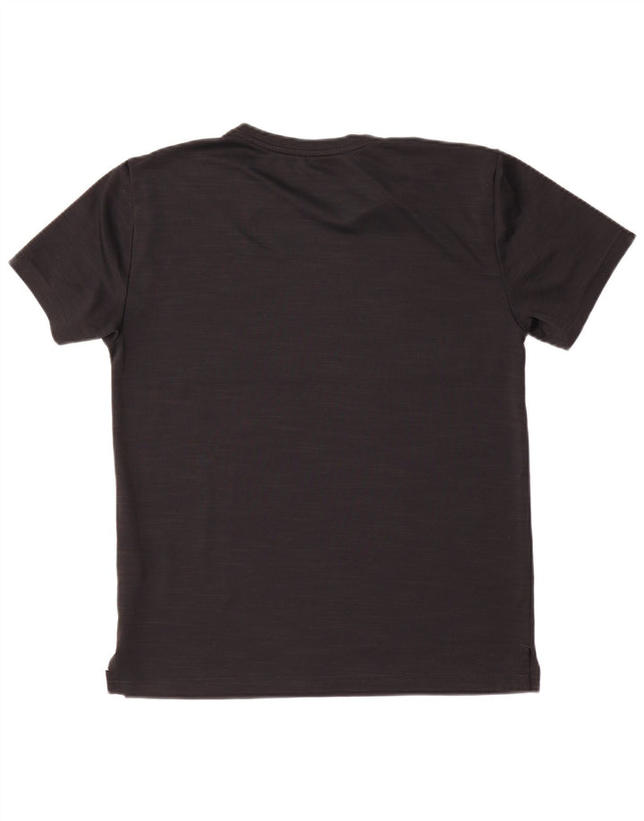Camiseta masculina Nike Dri Fit Standard Fit gráfica top pequeno preto poliéster