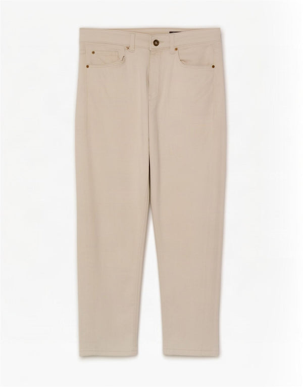 Calça jeans feminina Marks & Spencer UK 12 médio W28 L21 algodão branco