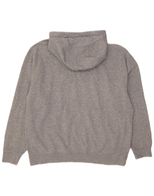 Jumper com capuz masculino Nike grande algodão manchado cinza