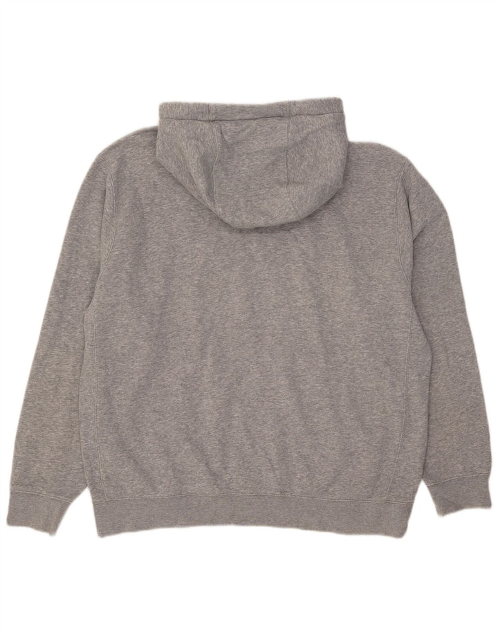 Jumper com capuz masculino Nike grande algodão manchado cinza