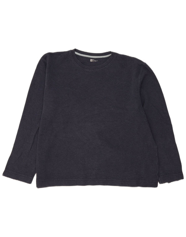 Gap Mens Classic Fit Top Manga Longa 2XL Azul Marinho