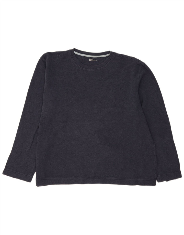 Gap Mens Classic Fit Top Manga Longa 2XL Azul Marinho