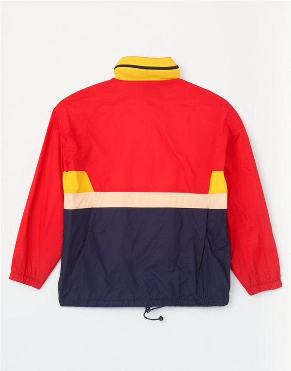 Jaqueta corta-vento masculina vintage EU 48/50 Medium Red Colourblock