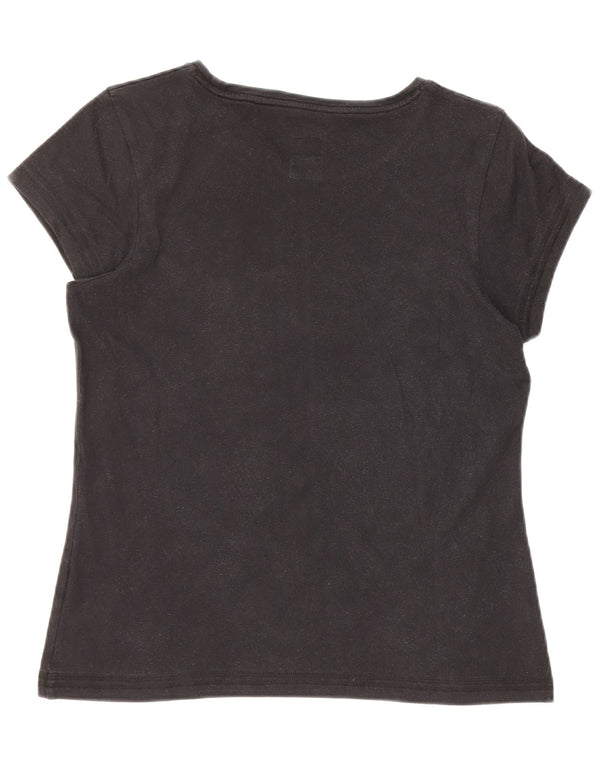 Camiseta Asics Feminina Graphic Top UK 12 Médio Preto