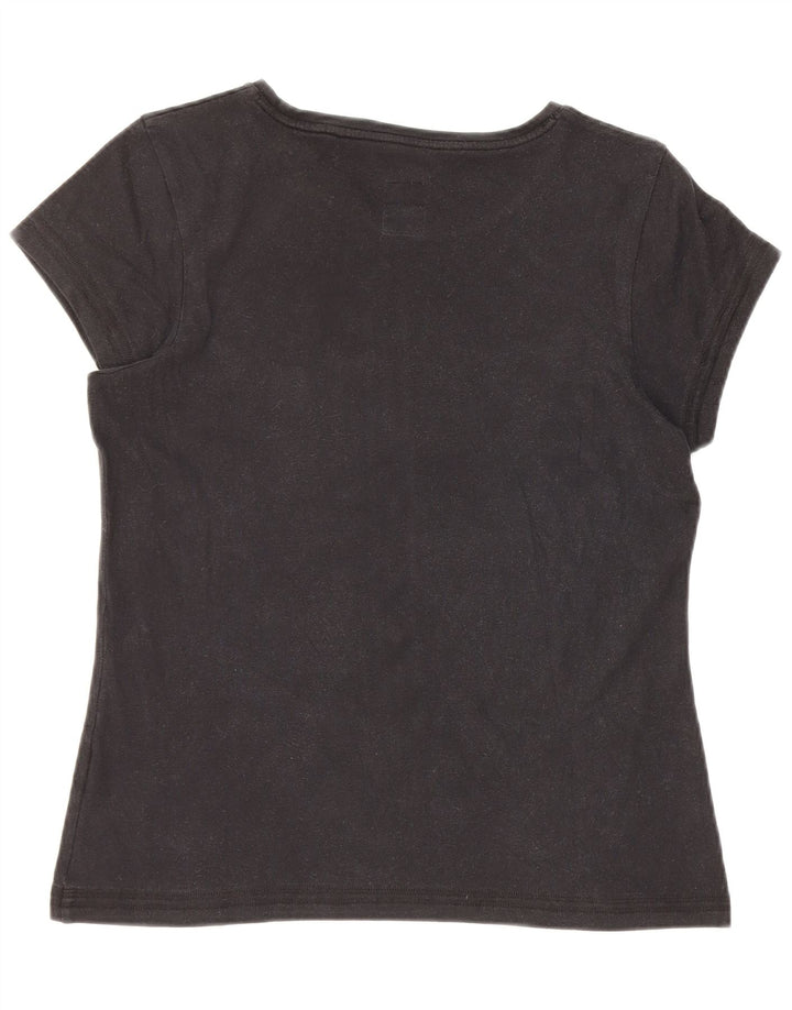 Camiseta Asics Feminina Graphic Top UK 12 Médio Preto
