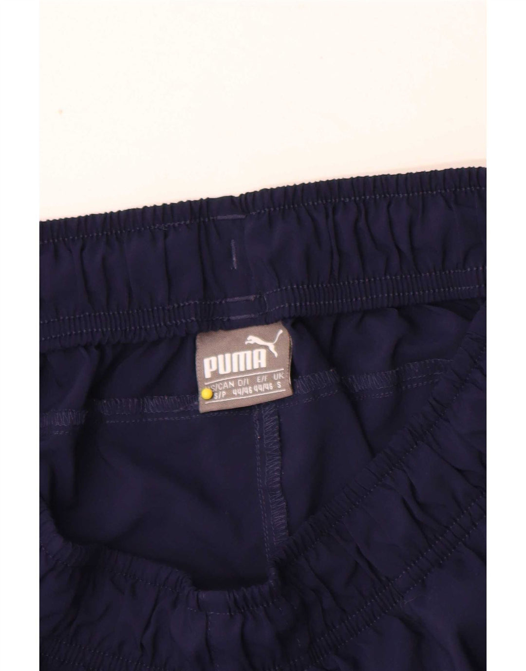 Shorts esportivos masculinos Puma pequenos poliéster azul marinho