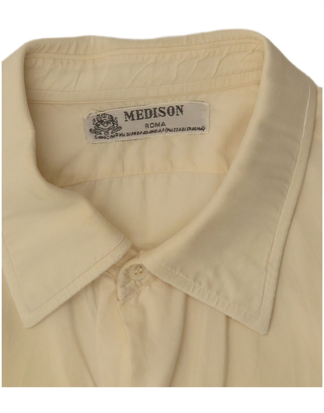 Camisa masculina vintage amarela média