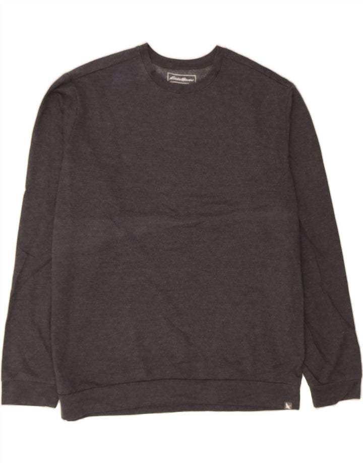 EDDIE BAUER Mens Sweatshirt Jumper XL Grey Cotton Vintage Eddie Bauer and Second-Hand Eddie Bauer from Messina Hembry 