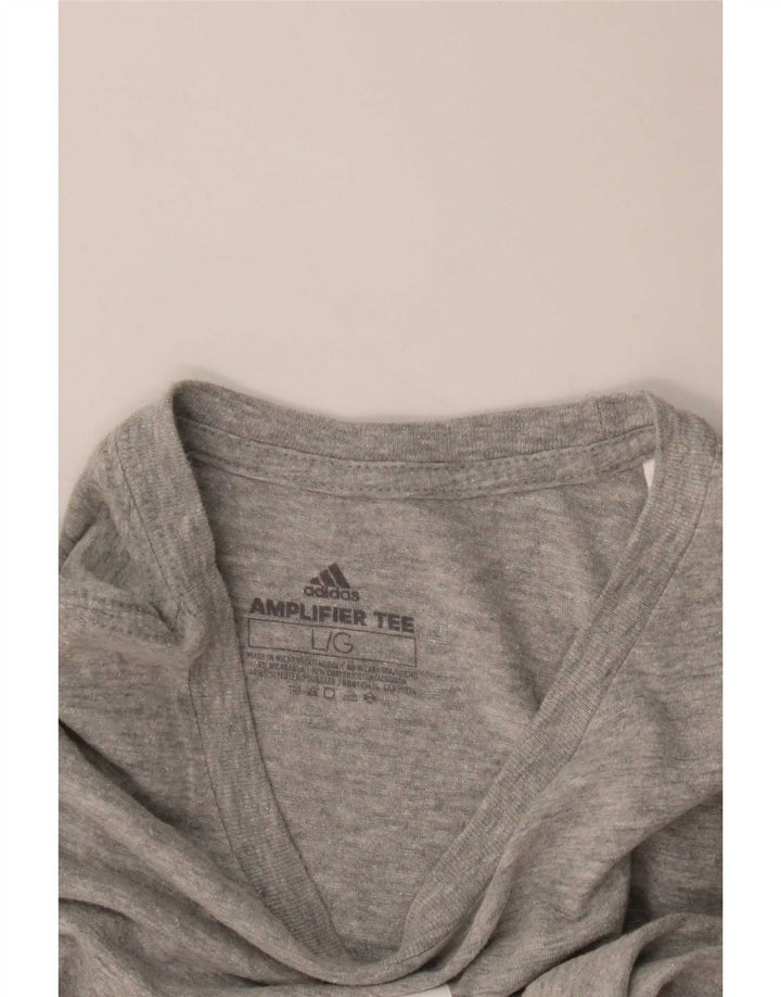 Camiseta Adidas Masculina Graphic Top Grande Cinza