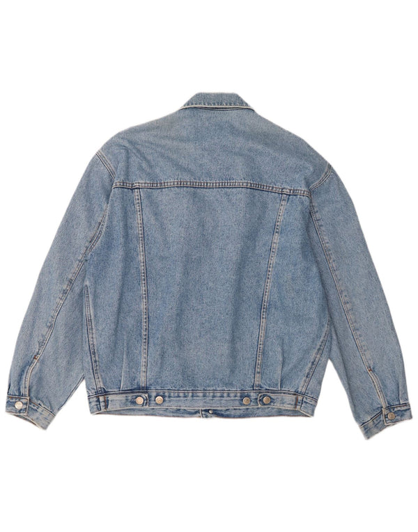 Jaqueta jeans masculina vintage UK 42 XL azul