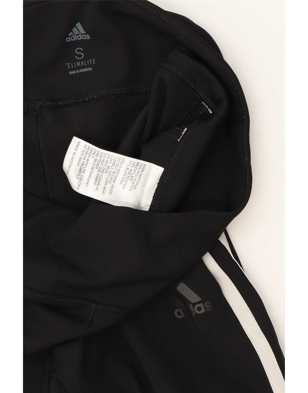 Adidas Womens Climalite Leggings UK 8 Pequeno Poliéster Preto