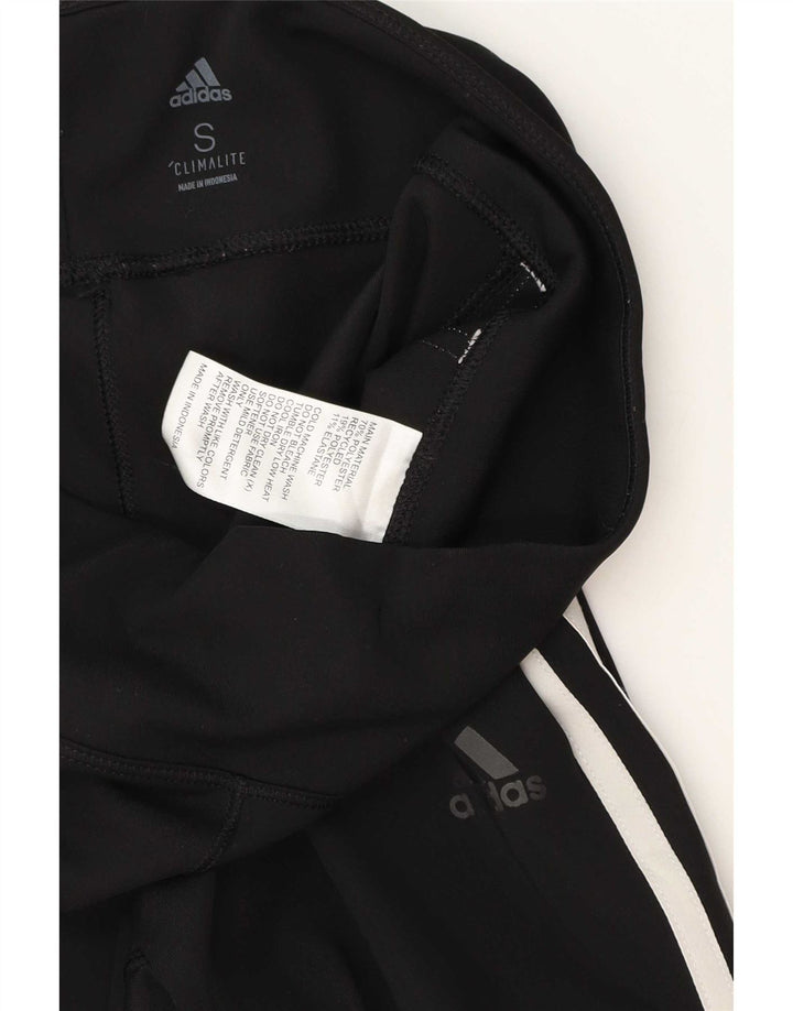 Adidas Womens Climalite Leggings UK 8 Pequeno Poliéster Preto
