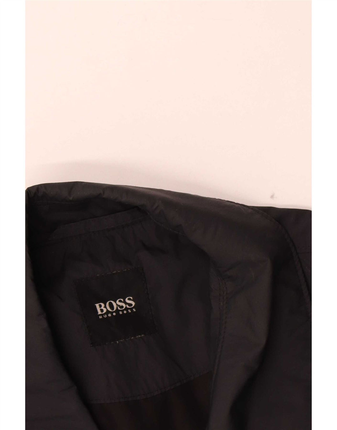 Jaqueta bomber masculina Hugo Boss Reino Unido 38 bloco colorido preto médio