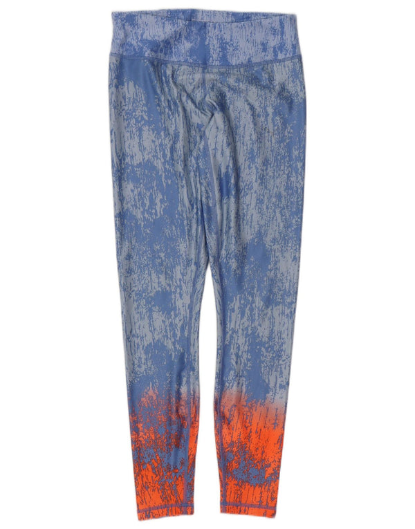 Leggings Puma Femininas UK 10 Pequenas Azul Tie Dye Nylon