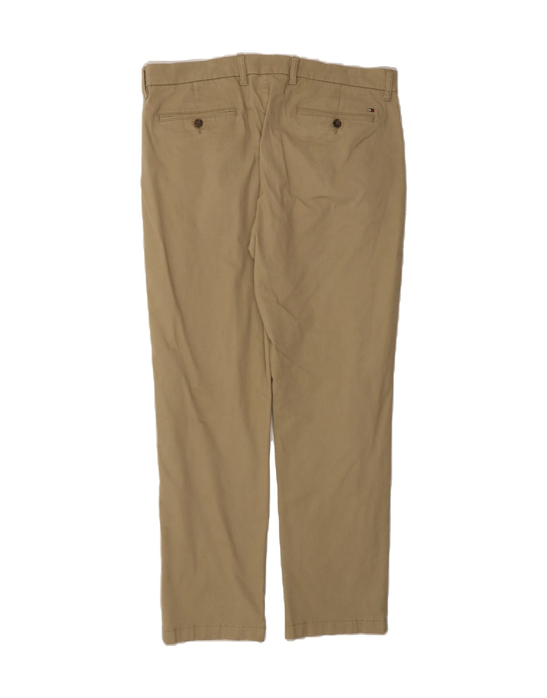 TOMMY HILFIGER Mens Straight Chino Trousers W36 L32 Brown Cotton Vintage Tommy Hilfiger and Second-Hand Tommy Hilfiger from Messina Hembry 